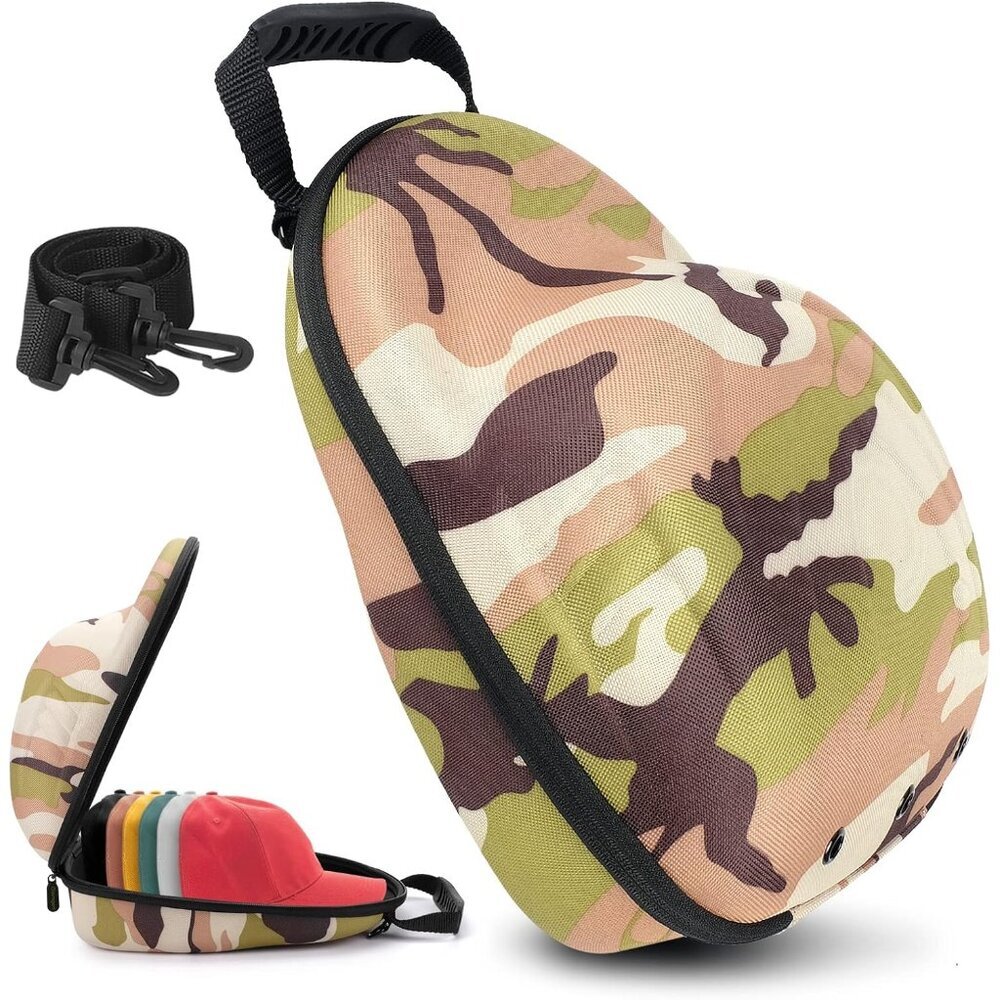 Hat Travel Hard Case,Hat Case for Baseball Caps,Hat Carrier Storage Bag for 6 Ha